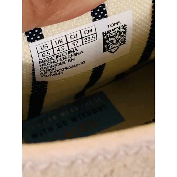 TOMS Bota Floral Suede Ankle Boots Blush Pink Embroidery Rope Women's 6.5 - Picture 6 of 6